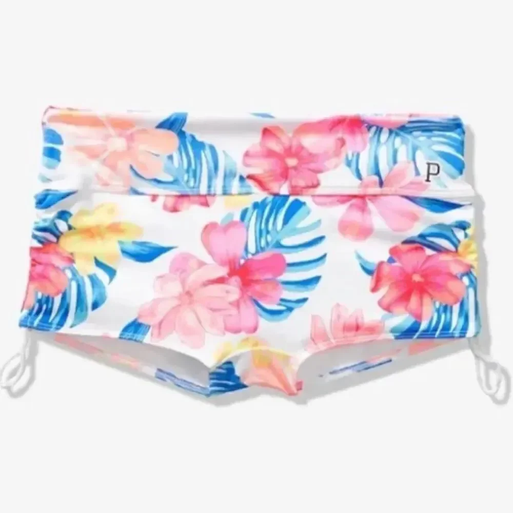 Victoria’s Secret Pink Swim Gym to Swim Ruched Sides Shortie Bikini Bottom
